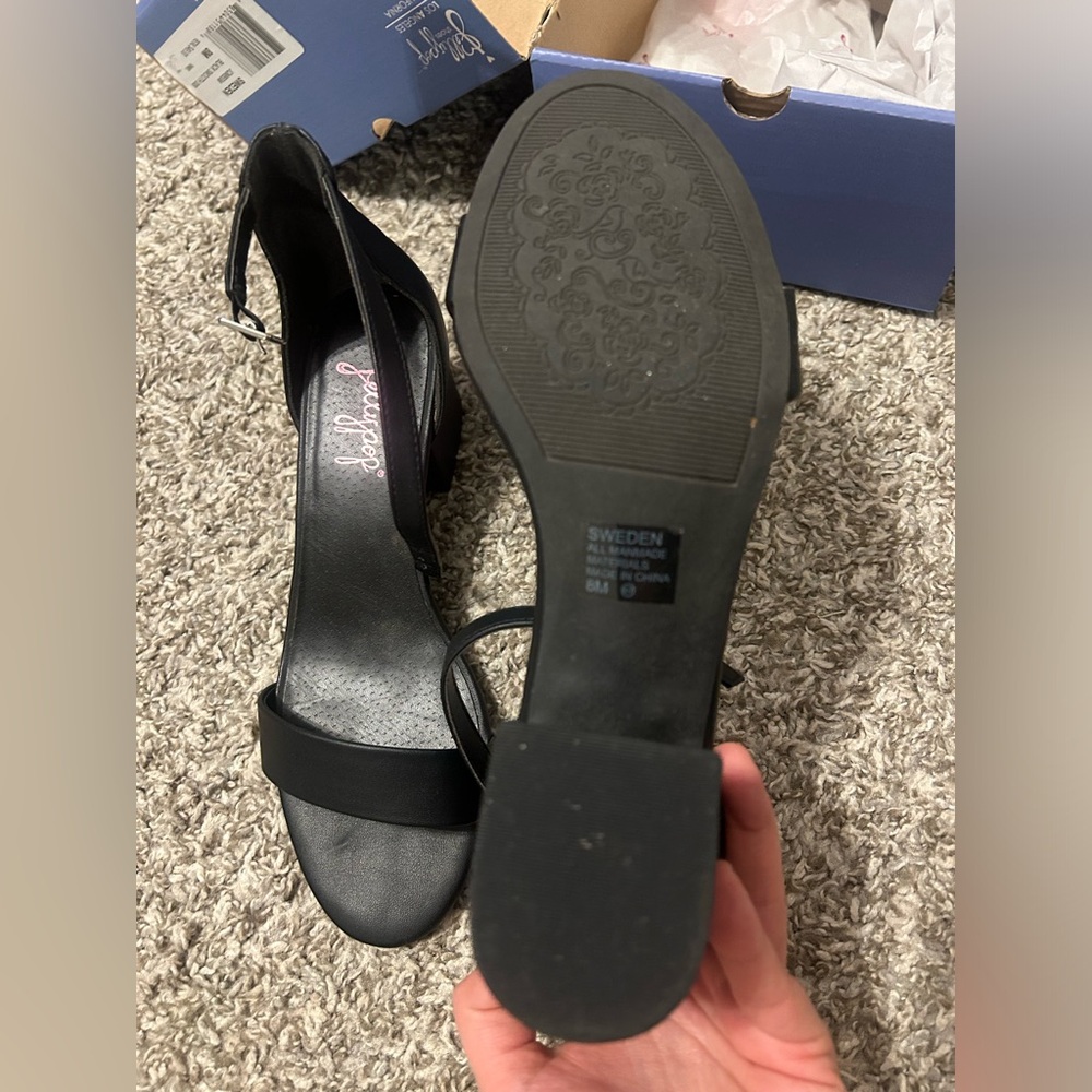 Jellypop Sweden black dress sandals 8 NWB